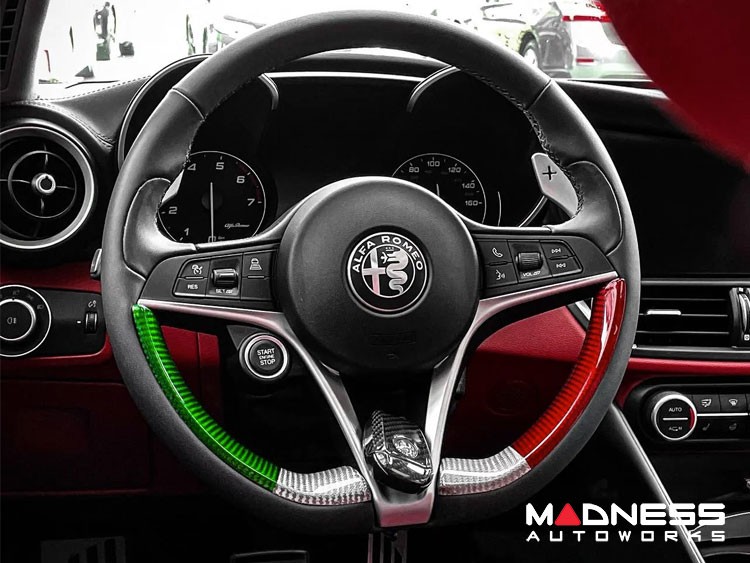 Alfa Romeo Giulia Steering Wheel Trim - Std Model - 2 Lower